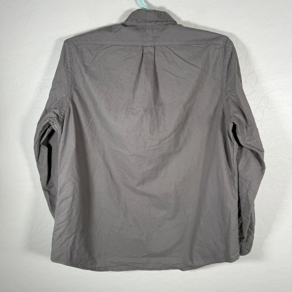 Polo Ralph Lauren Button Down Shirt Mens 2XL Grey Classic Fit Long Sleeve Oxford